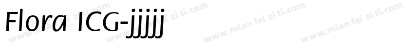 Flora ICG字体转换